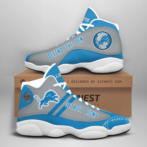 Tubopro Detroit Lions NFL AJ13 Sneakers Shoes For Men And Women