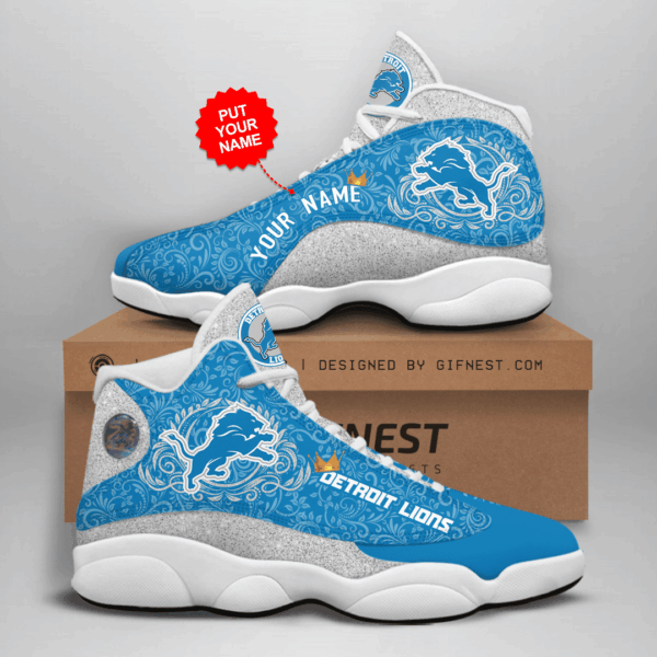 Tubopro Detroit Lions NFL AJ13 Sneakers Shoes For Men And Women