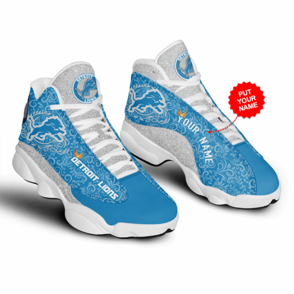 Tubopro Detroit Lions NFL AJ13 Sneakers Shoes For Men And Women - Image 2