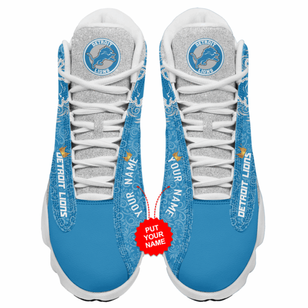 Tubopro Detroit Lions NFL AJ13 Sneakers Shoes For Men And Women - Image 3