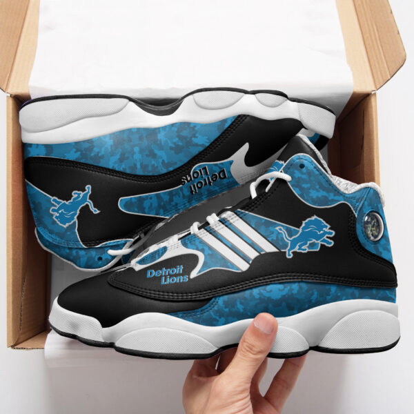 Tubopro Detroit Lions NFL AJ13 Sneakers Shoes For Men And Women - Image 2