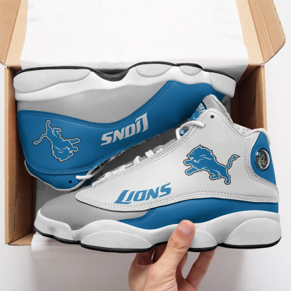 Tubopro Detroit Lions NFL AJ13 Sneakers Shoes For Men And Women - Image 2
