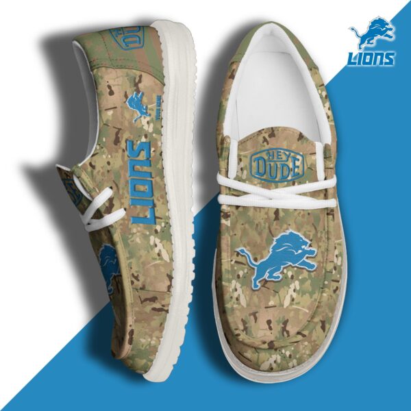 Tubopro Detroit Lions Personalized Hey Dude Shoes For Men And Women