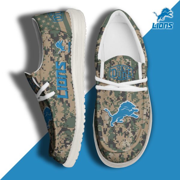 Tubopro Detroit Lions Personalized Hey Dude Shoes For Men And Women