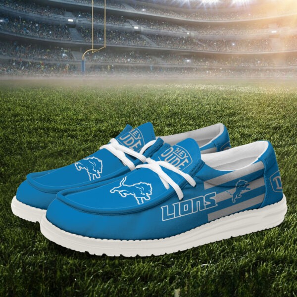 Tubopro Detroit Lions Personalized Hey Dude Shoes For Men And Women - Image 2