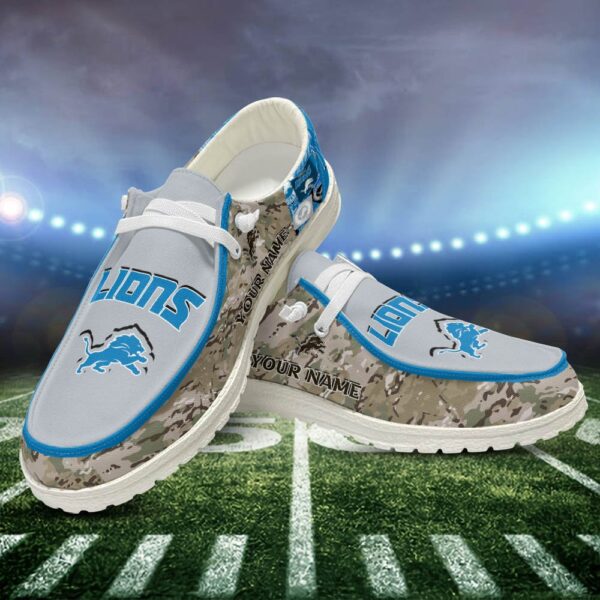 Tubopro Detroit Lions Personalized Hey Dude Shoes For Men And Women