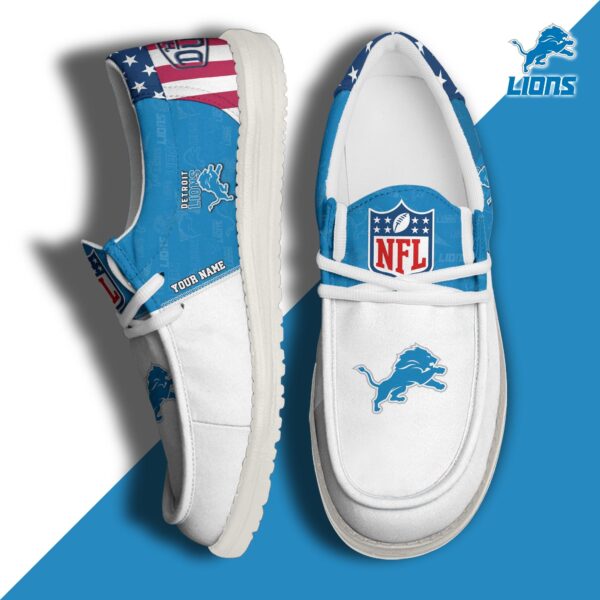 Tubopro Detroit Lions Personalized Hey Dude Shoes For Men And Women