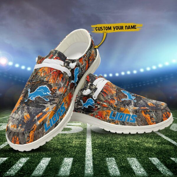 Tubopro Detroit Lions Personalized Hey Dude Shoes For Men And Women