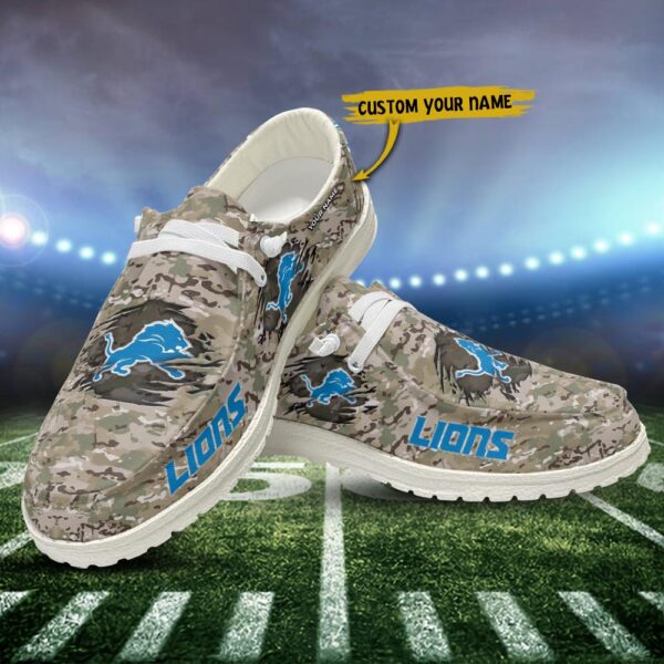 Tubopro Detroit Lions Personalized Hey Dude Shoes For Men And Women