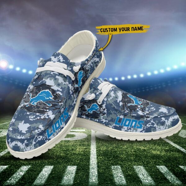 Tubopro Detroit Lions Personalized Hey Dude Shoes For Men And Women