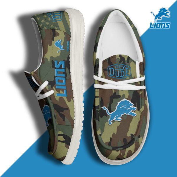 Tubopro Detroit Lions Personalized Hey Dude Shoes For Men And Women