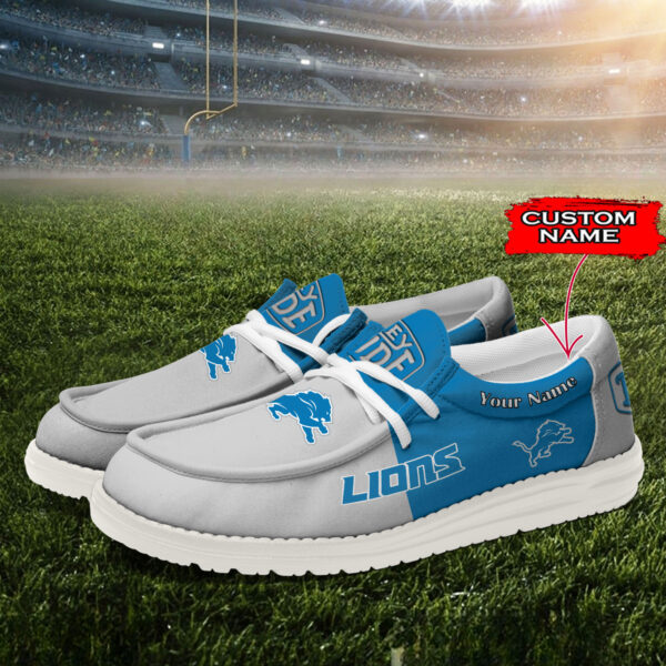 Tubopro Detroit Lions Personalized Hey Dude Shoes For Men And Women - Image 2