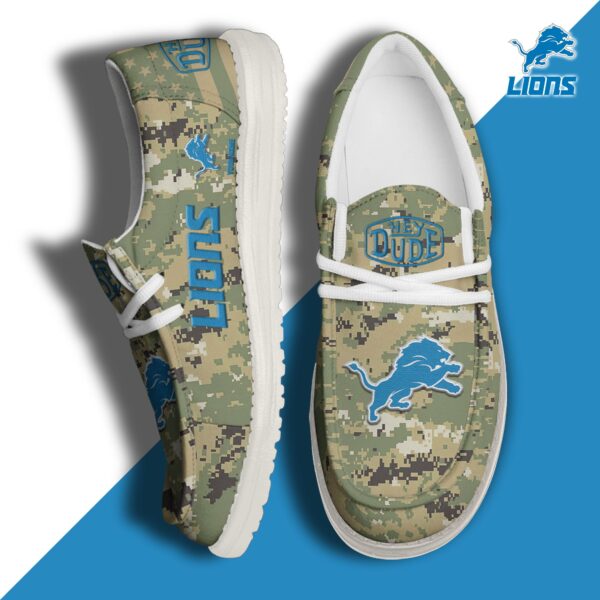 Tubopro Detroit Lions Personalized Hey Dude Shoes For Men And Women