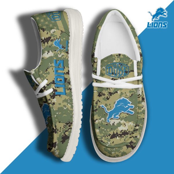Tubopro Detroit Lions Personalized Hey Dude Shoes For Men And Women