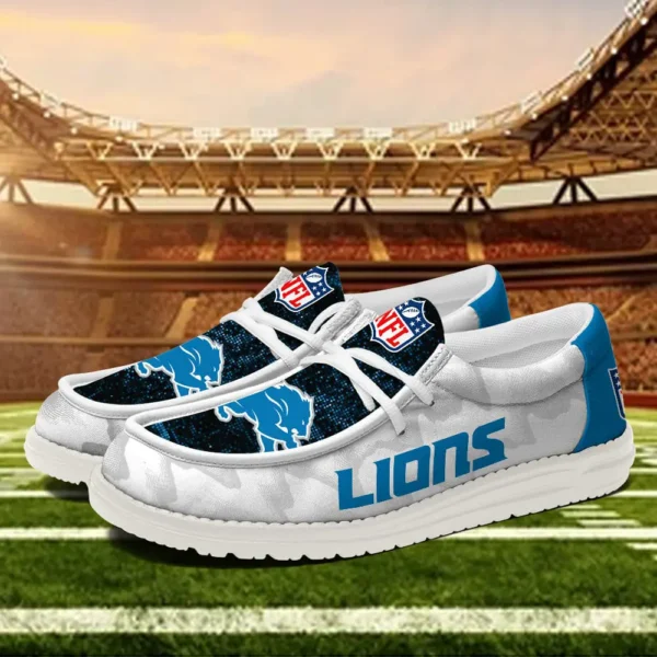 Tubopro Detroit Lions Personalized Hey Dude Shoes For Men And Women