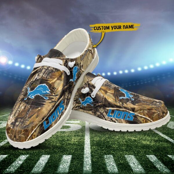Tubopro Detroit Lions Personalized Hey Dude Shoes For Men And Women