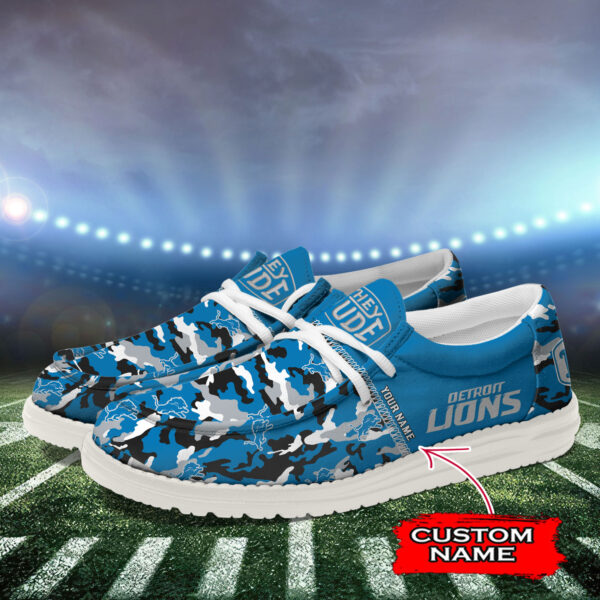 Tubopro Detroit Lions Personalized Hey Dude Shoes For Men And Women - Image 3