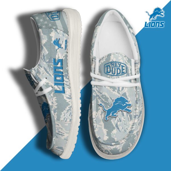 Tubopro Detroit Lions Personalized Hey Dude Shoes For Men And Women