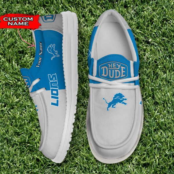 Tubopro Detroit Lions Personalized Hey Dude Shoes For Men And Women