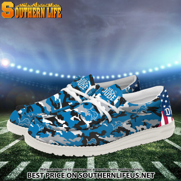 Tubopro Detroit Lions Personalized Hey Dude Shoes For Men And Women - Image 2