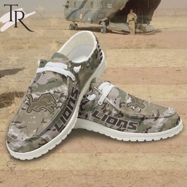 Tubopro Detroit Lions Personalized Hey Dude Shoes For Men And Women