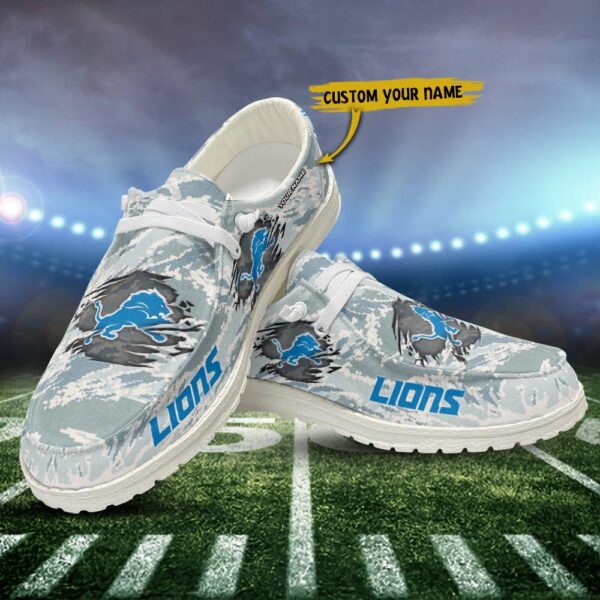 Tubopro Detroit Lions Personalized Hey Dude Shoes For Men And Women