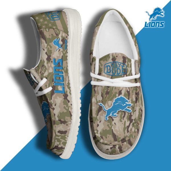 Tubopro Detroit Lions Personalized Hey Dude Shoes For Men And Women