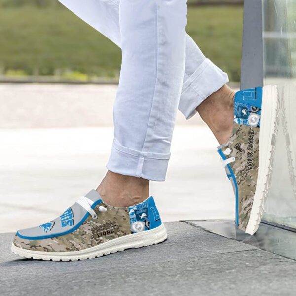 Tubopro Detroit Lions Personalized Hey Dude Shoes For Men And Women - Image 4