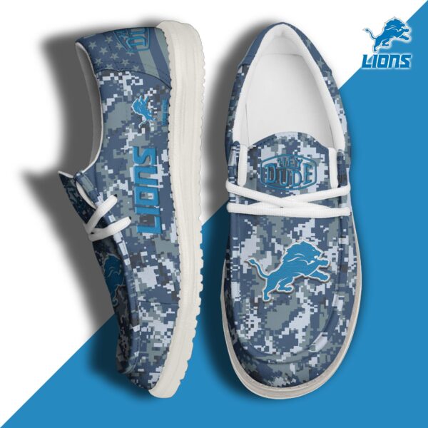 Tubopro Detroit Lions Personalized Hey Dude Shoes For Men And Women