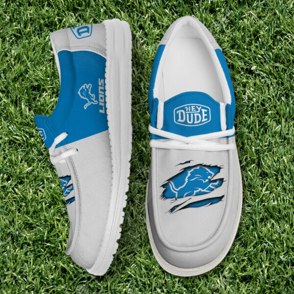 Tubopro Detroit Lions Personalized Hey Dude Shoes For Men And Women