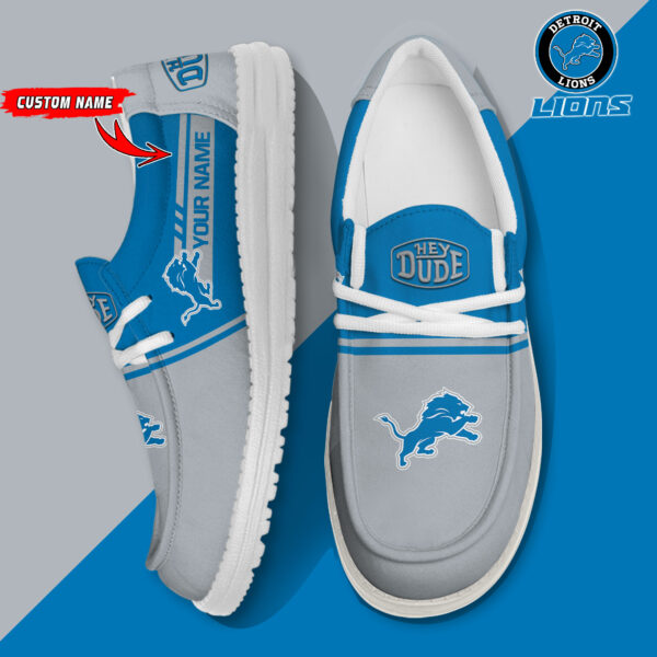 Tubopro Detroit Lions Personalized Hey Dude Shoes For Men And Women
