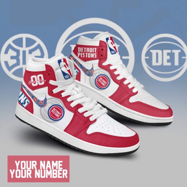 Tubopro Detroit Pistons AJ1 High Sneakers Shoes For Men And Women