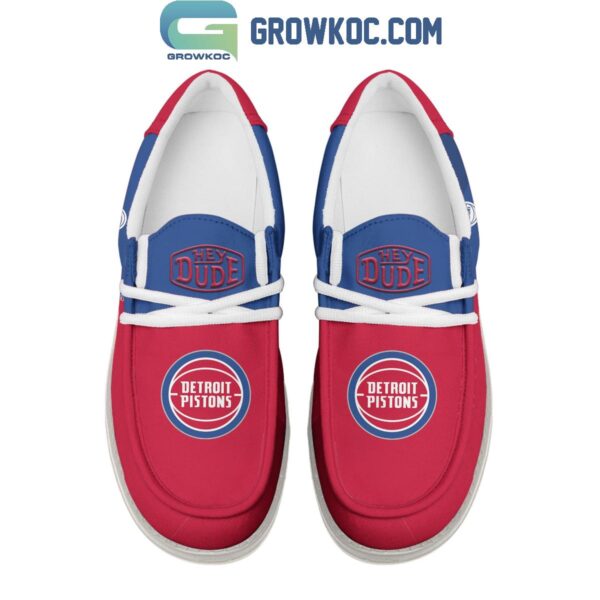 Tubopro Detroit Pistons Personalized Hey Dude Shoes For Men And Women - Image 5