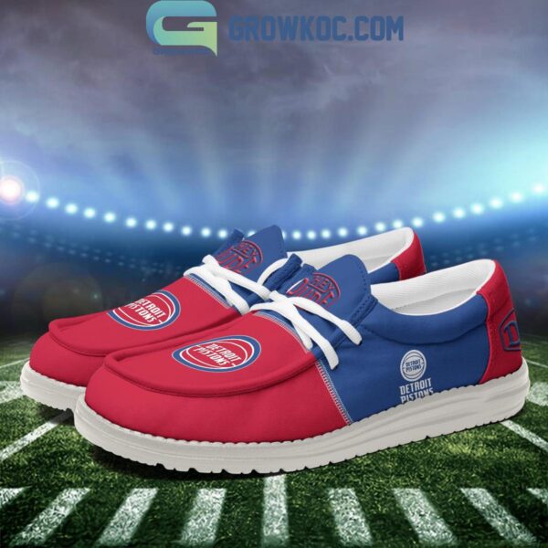 Tubopro Detroit Pistons Personalized Hey Dude Shoes For Men And Women - Image 4