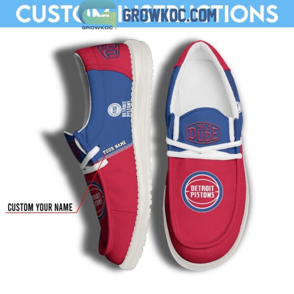 Tubopro Detroit Pistons Personalized Hey Dude Shoes For Men And Women - Image 7