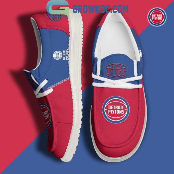 Tubopro Detroit Pistons Personalized Hey Dude Shoes For Men And Women