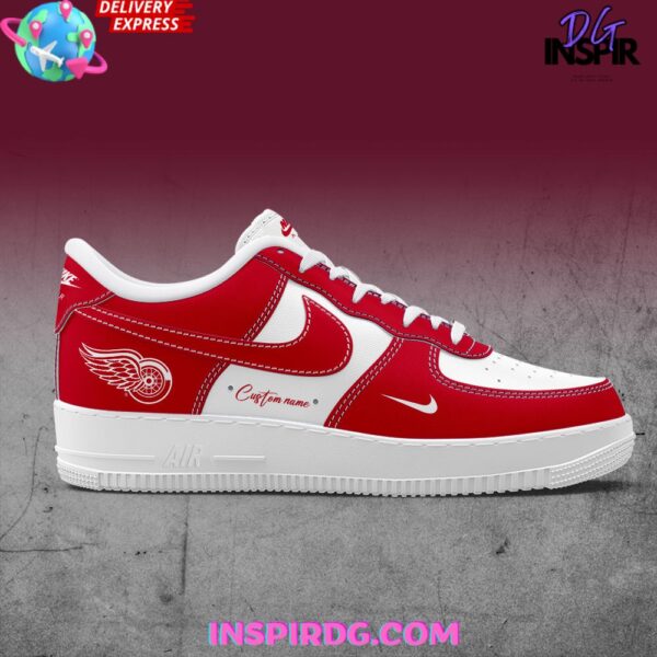 Tubopro Detroit Red Wings Air Low-Top Sneakers Shoes For Men And Women - Image 3