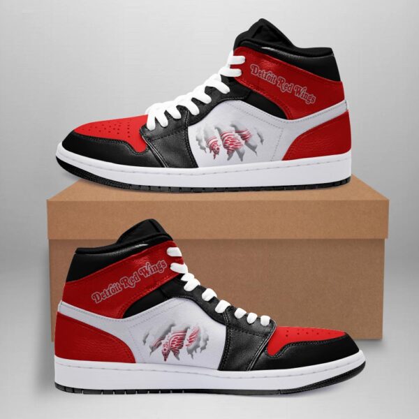 Tubopro Detroit Red Wings AJ1 High Sneakers Shoes For Men And Women
