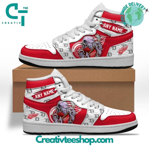 Tubopro Detroit Red Wings AJ1 High Sneakers Shoes For Men And Women