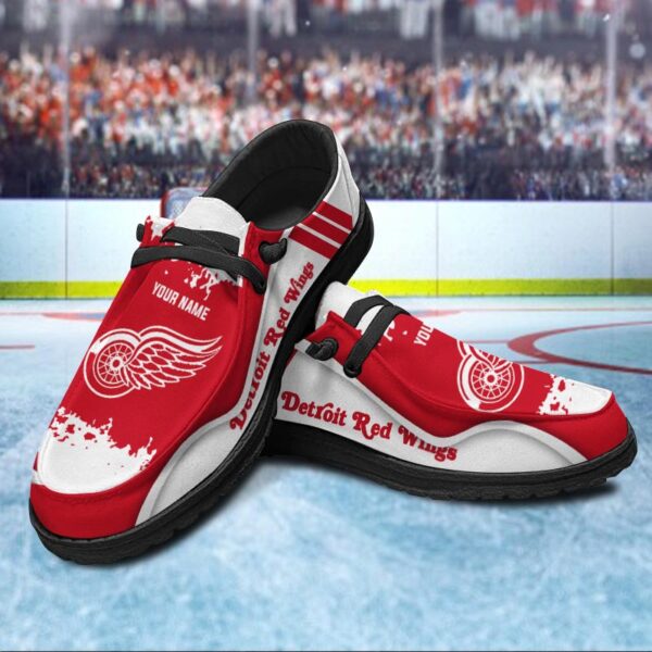 Tubopro Detroit Red Wings Hey Dude Shoes For Men And Women - Image 2