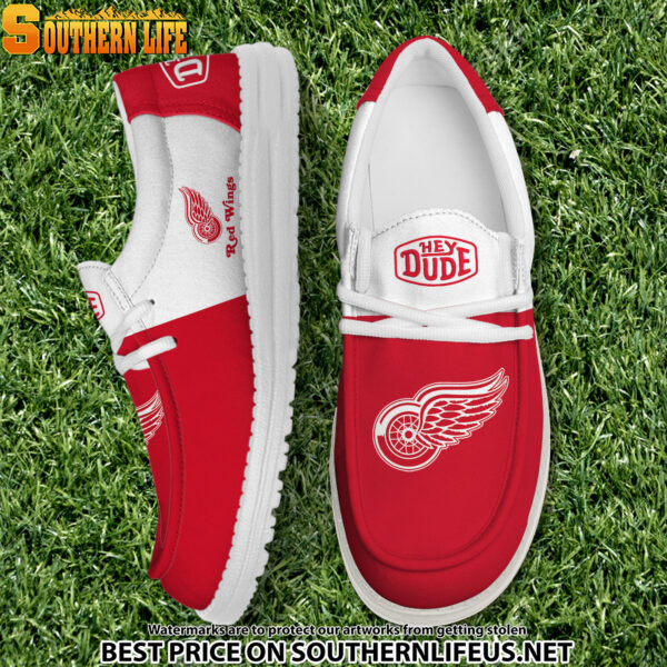 Tubopro Detroit Red Wings Personalized Hey Dude Shoes For Men And Women