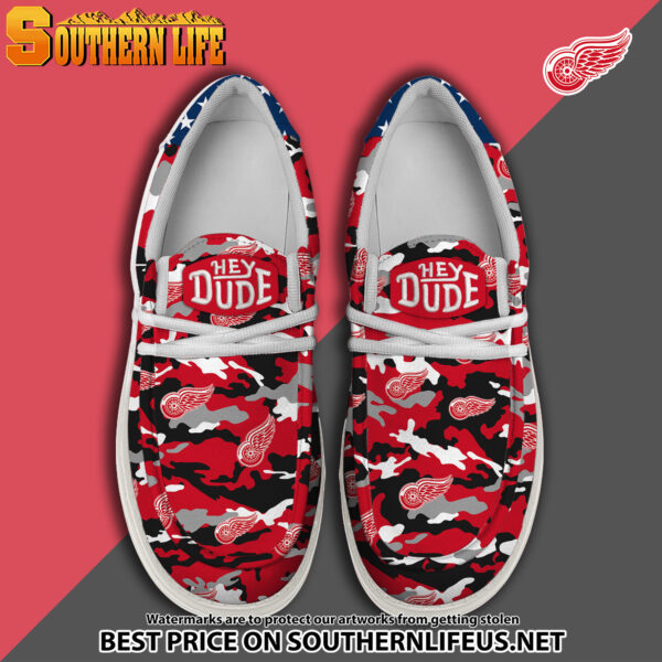 Tubopro Detroit Red Wings Personalized Hey Dude Shoes For Men And Women