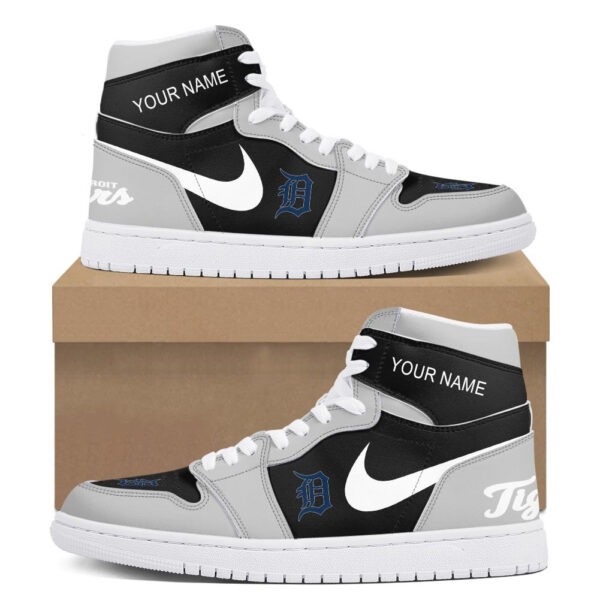 Tubopro Detroit Tigers AJ1 High Sneakers Shoes For Men And Women - Image 2