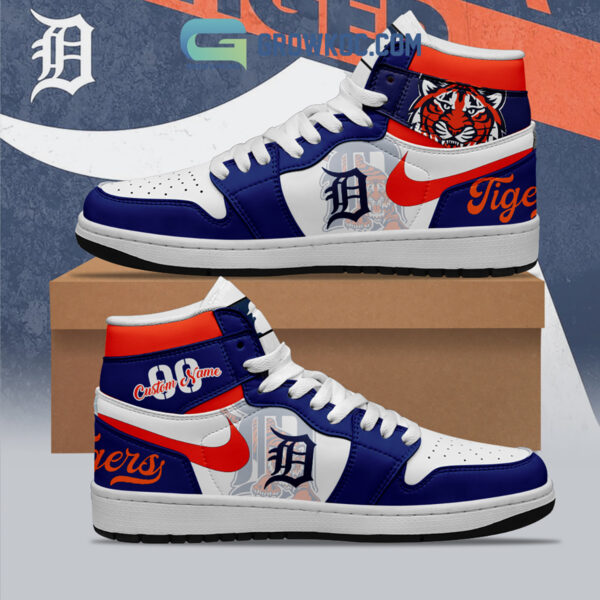 Tubopro Detroit Tigers AJ1 High Sneakers Shoes For Men And Women