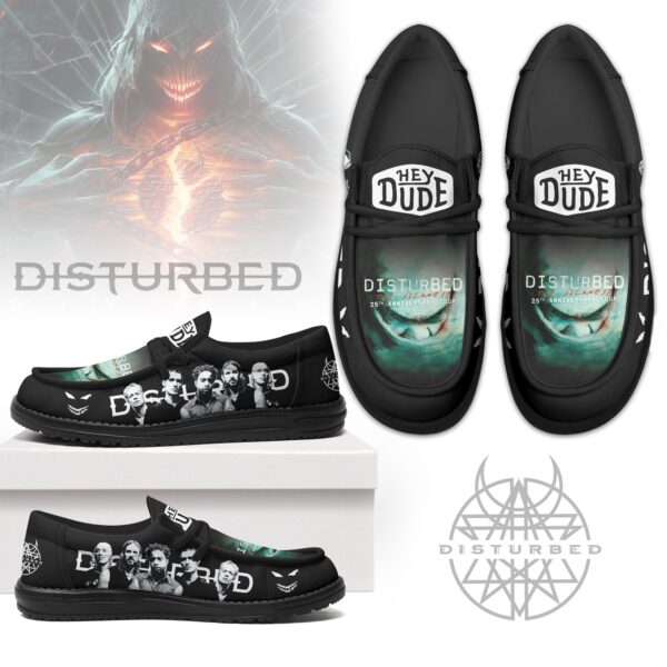 Tubopro Disturbed Personalized Hey Dude Shoes For Men And Women