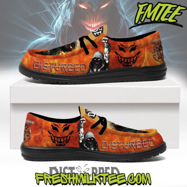 Tubopro Disturbed Personalized Hey Dude Shoes For Men And Women