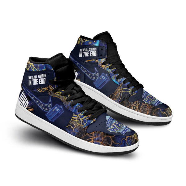 Tubopro Doctor Who AJ1 High Sneakers Shoes For Men And Women - Image 2