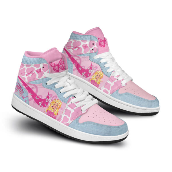 Tubopro Dolly Parton AJ1 High Sneakers Shoes For Men And Women - Image 3