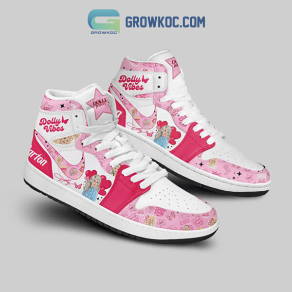 Tubopro Dolly Parton AJ1 High Sneakers Shoes For Men And Women - Image 2