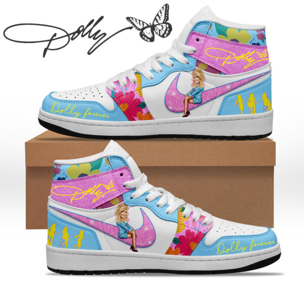 Tubopro Dolly Parton AJ1 High Sneakers Shoes For Men And Women